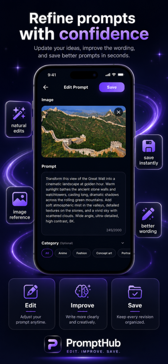 PromptHub screenshot