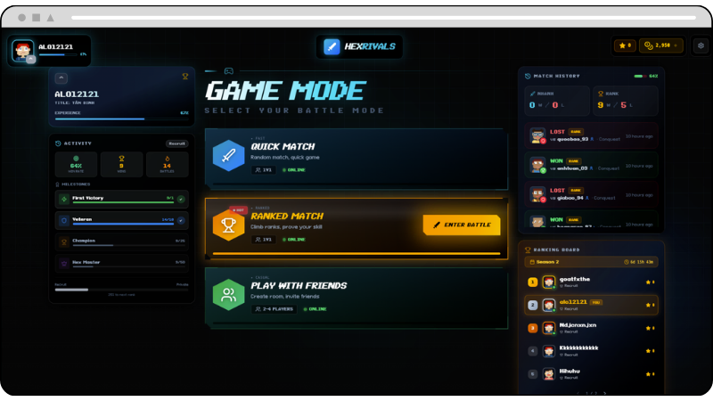 HexRivals screenshot