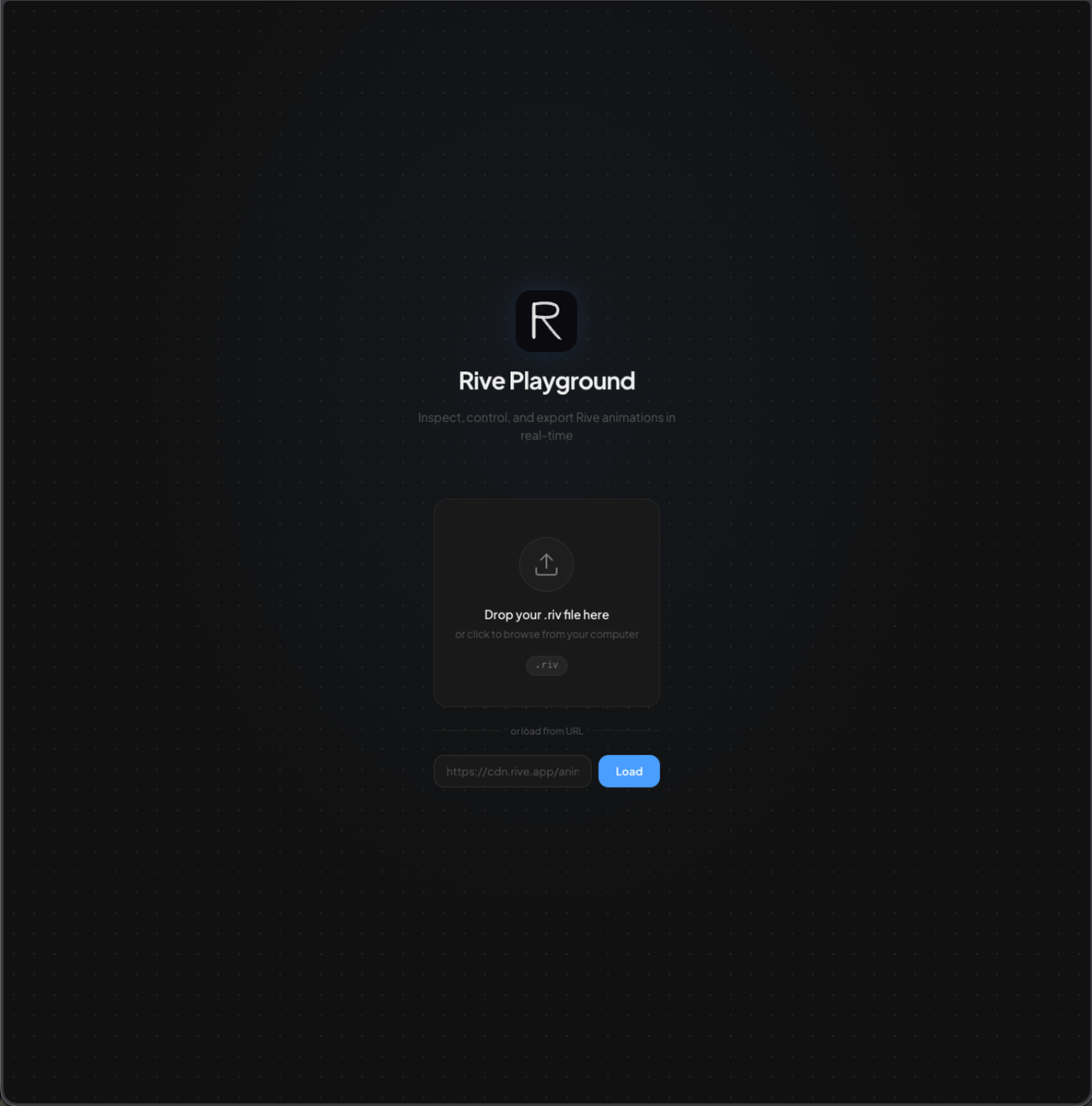 RivePlayground screenshot