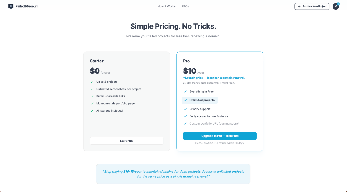 Past Build screenshot