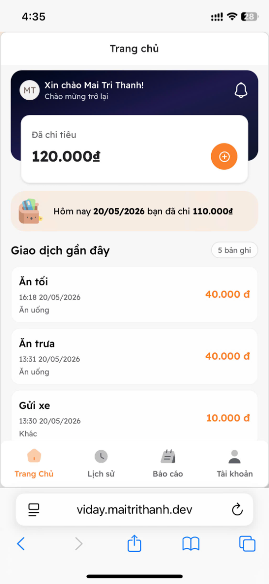 ViDay screenshot