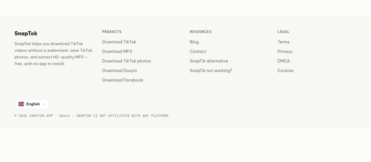 SnapTok.app screenshot