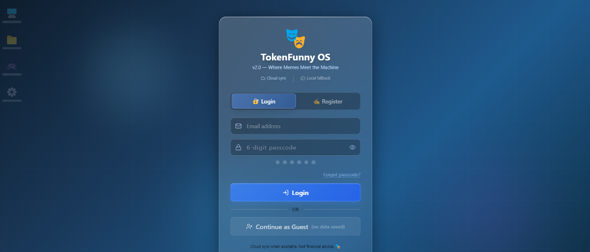 Token Funny OS screenshot