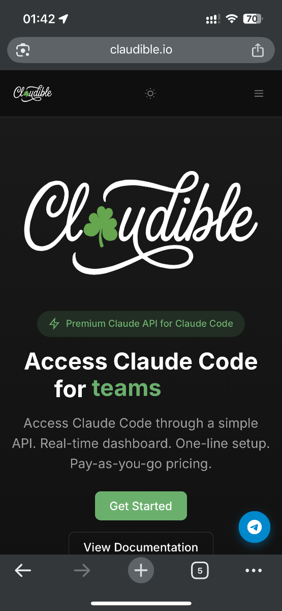 Claudible screenshot