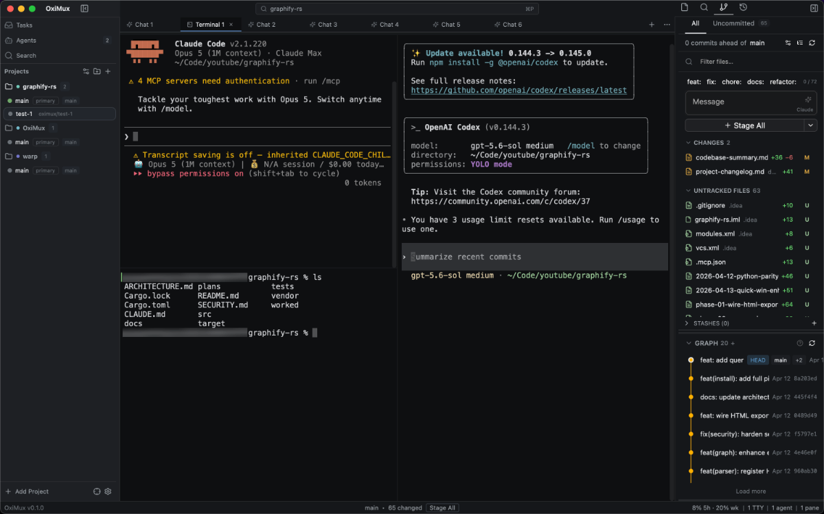 OxiMux screenshot