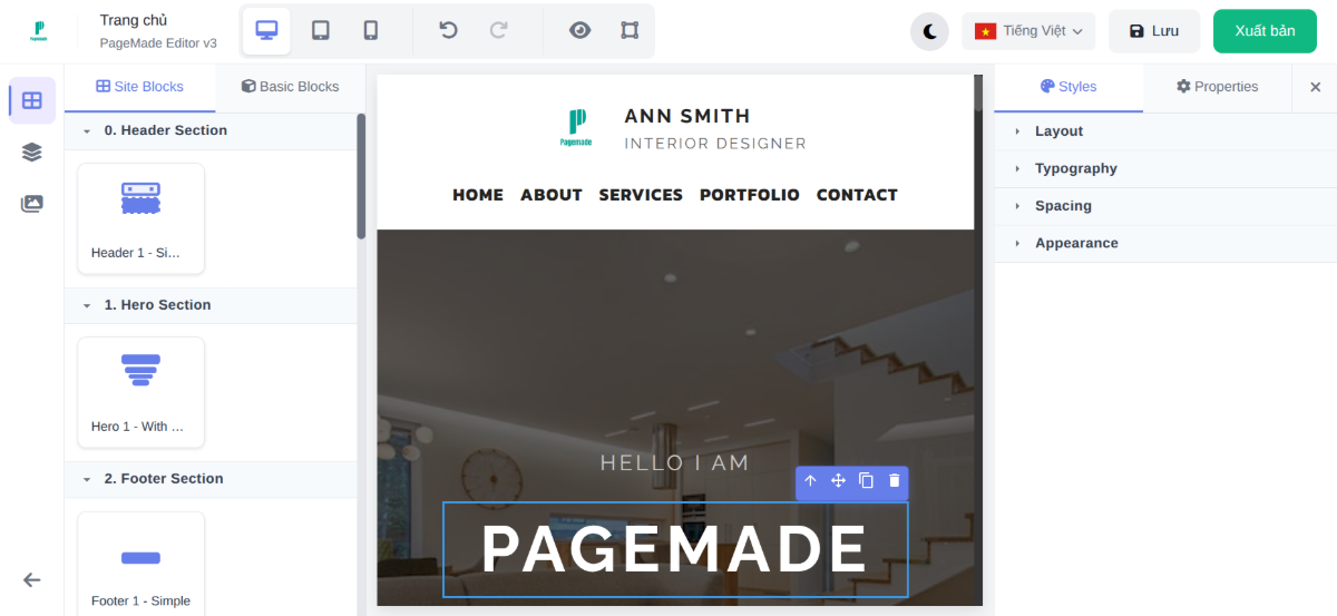 Pagemade screenshot