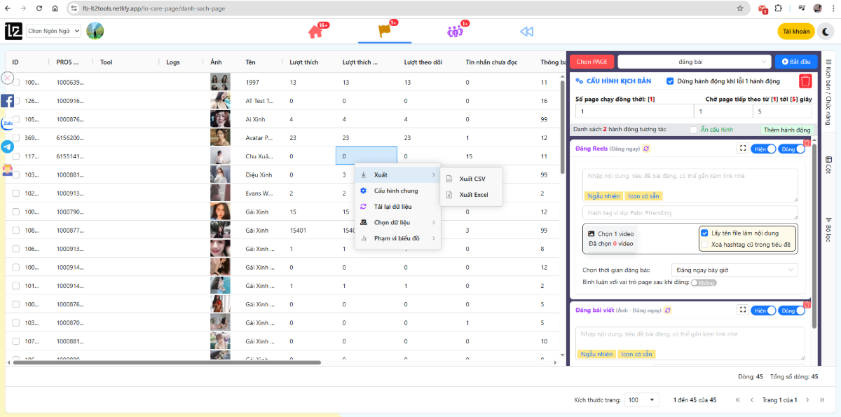 LT2 Tools screenshot