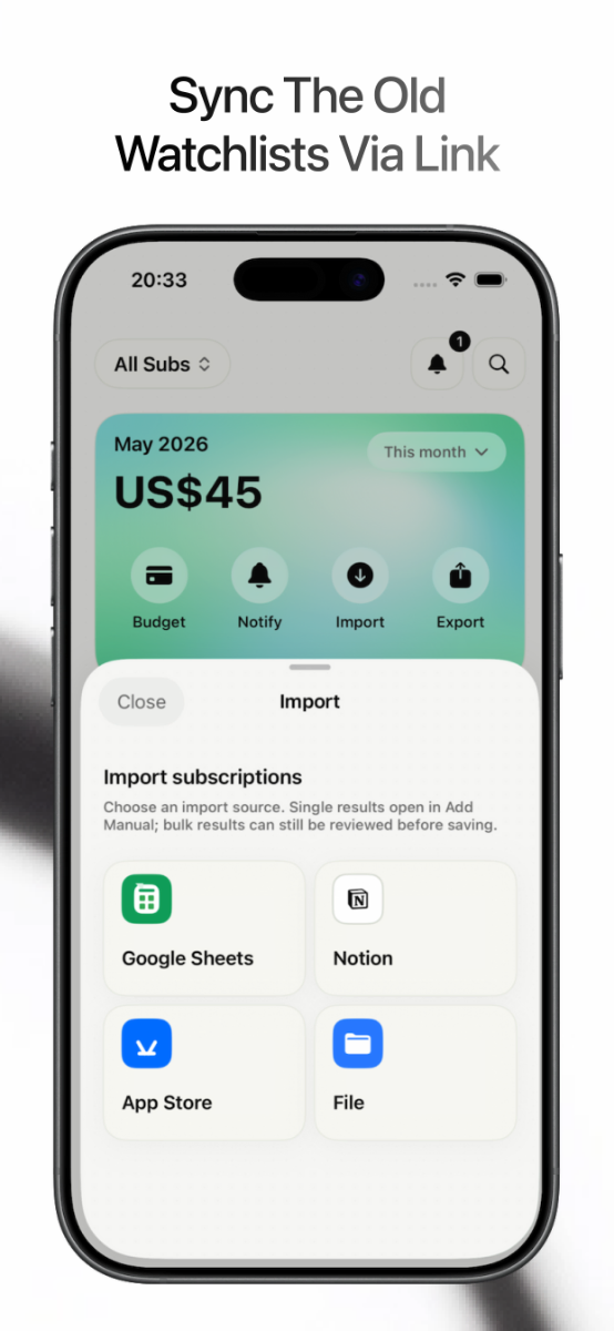 Savmo : Subscription Manager screenshot