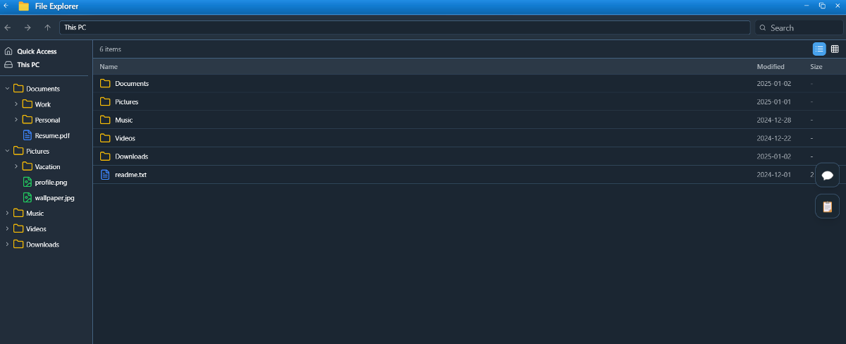 Recho OS screenshot