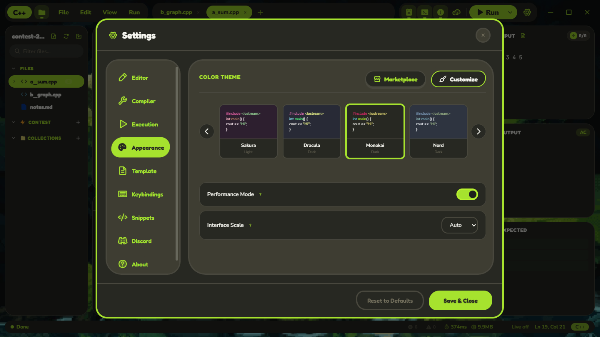 Sameko Dev C++ screenshot