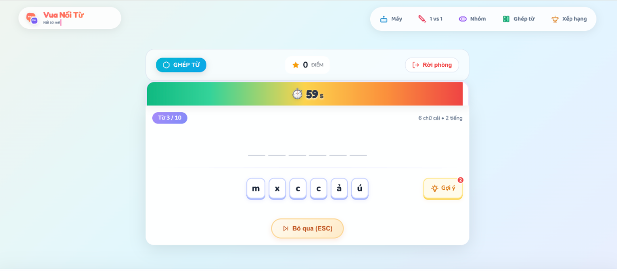 Vua Nối Từ screenshot
