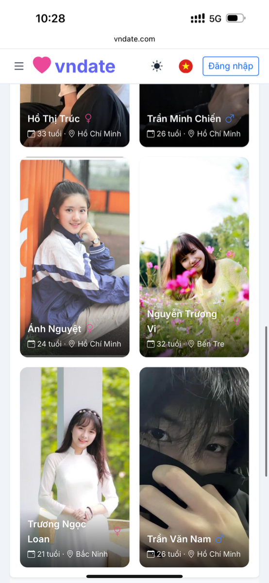 vndate.com screenshot