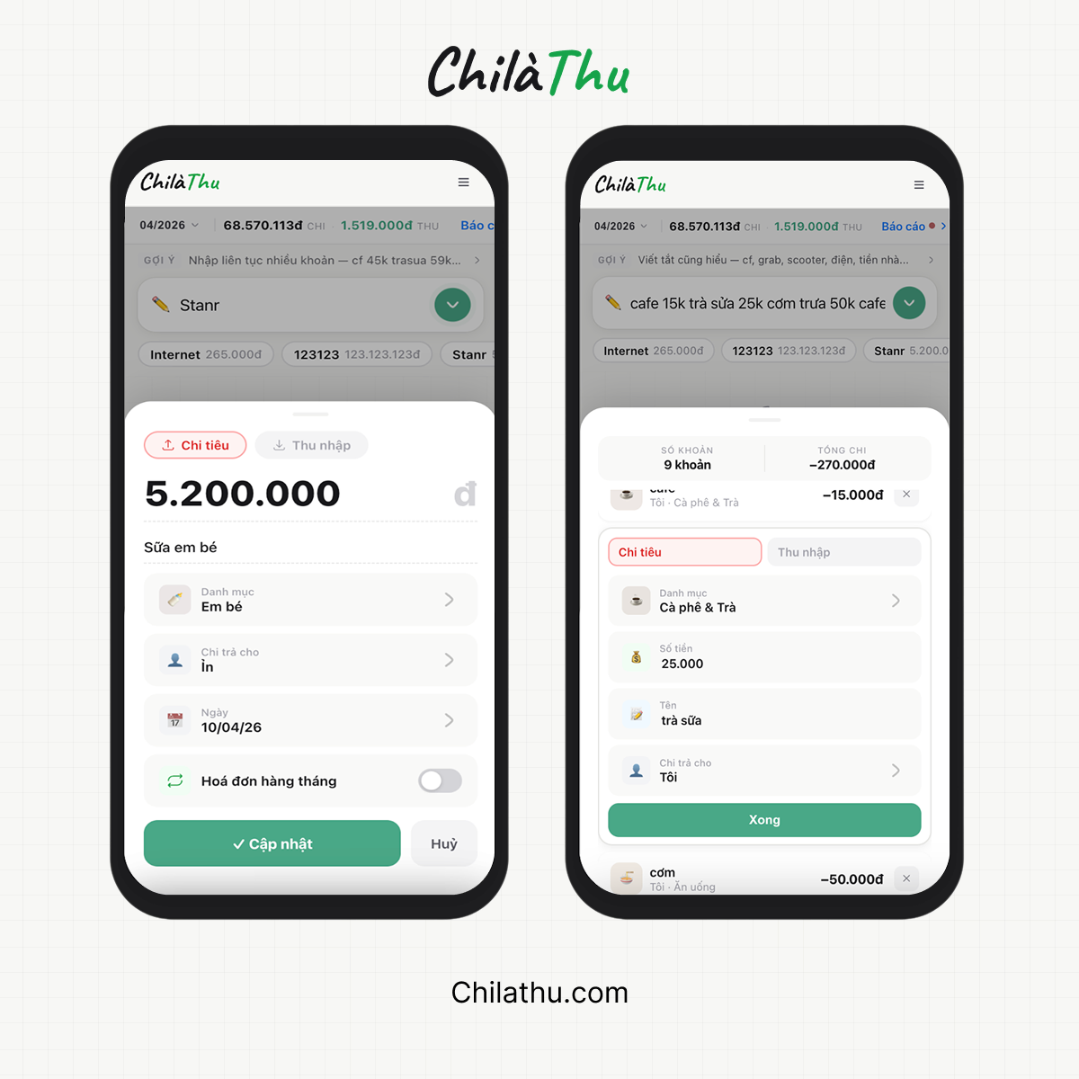 ChilàThu.com screenshot