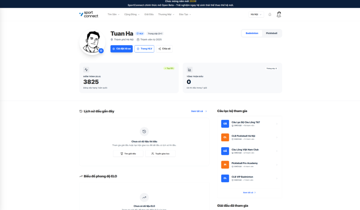 SportConnect screenshot