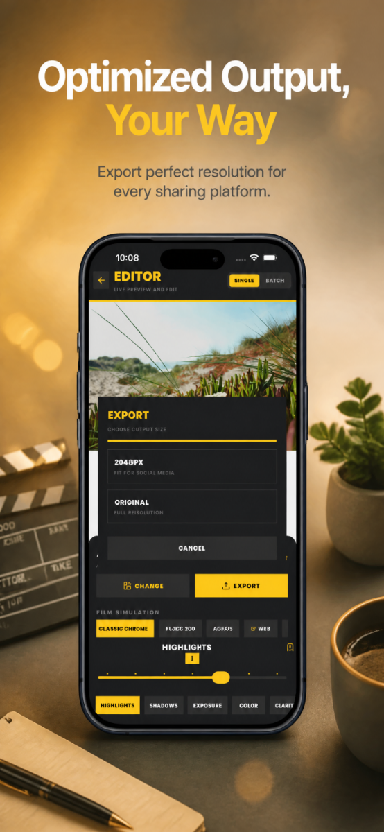 Fuji X Filter: Film Look App screenshot
