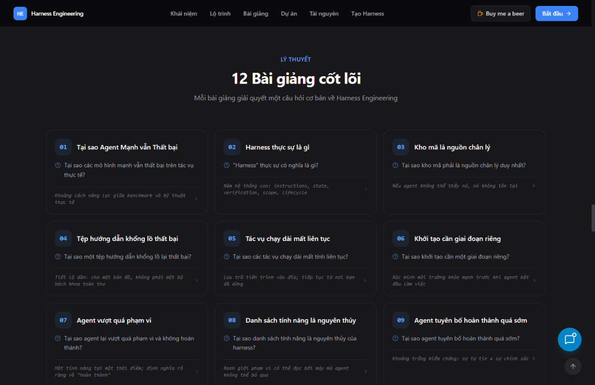 Learn Harness Engineering screenshot