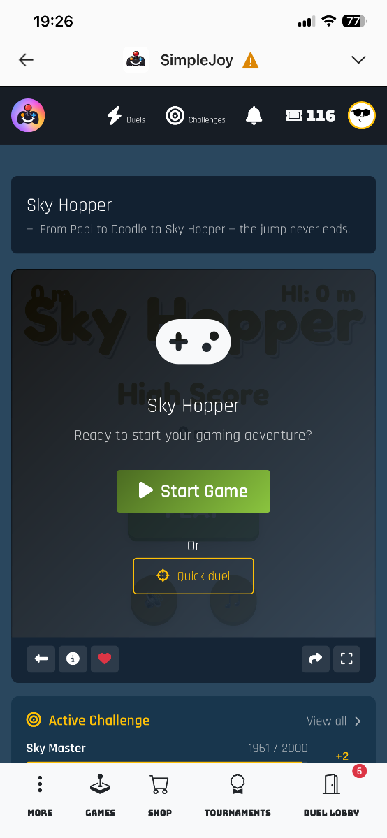 SimpleJoy screenshot