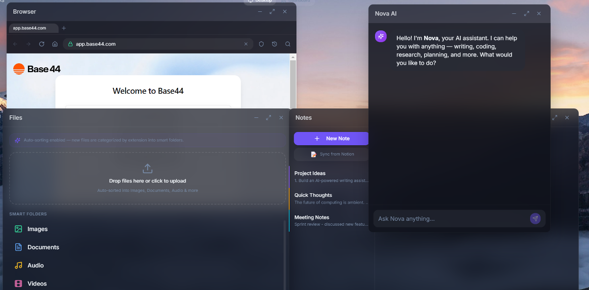 UniverseOS screenshot