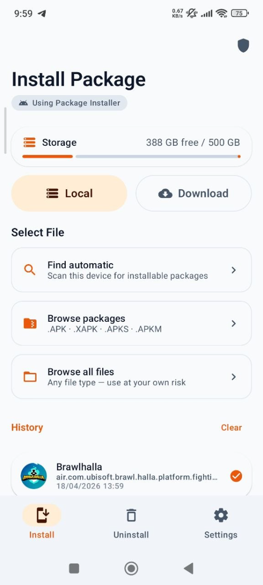 Universal Installer screenshot