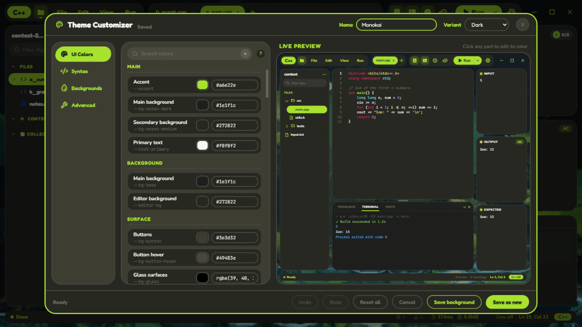 Sameko Dev C++ screenshot