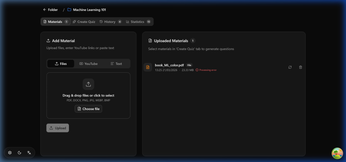 Quiz Generator screenshot