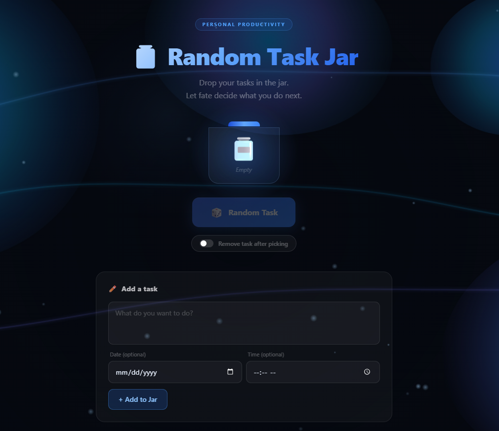 random task simple screenshot