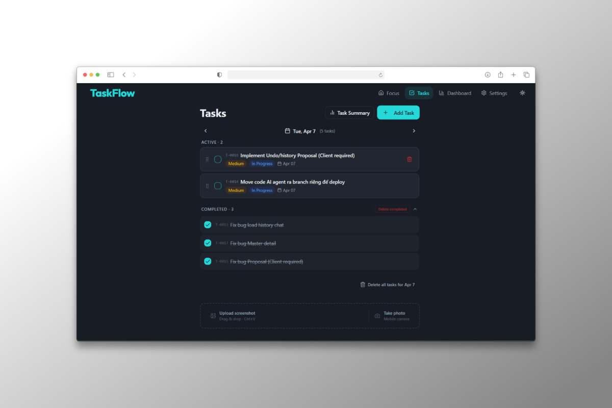 Task Flow screenshot