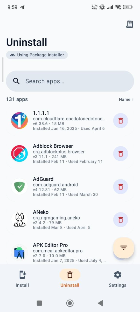 Universal Installer screenshot