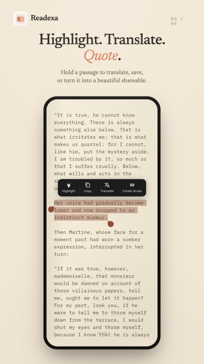 Readexa screenshot
