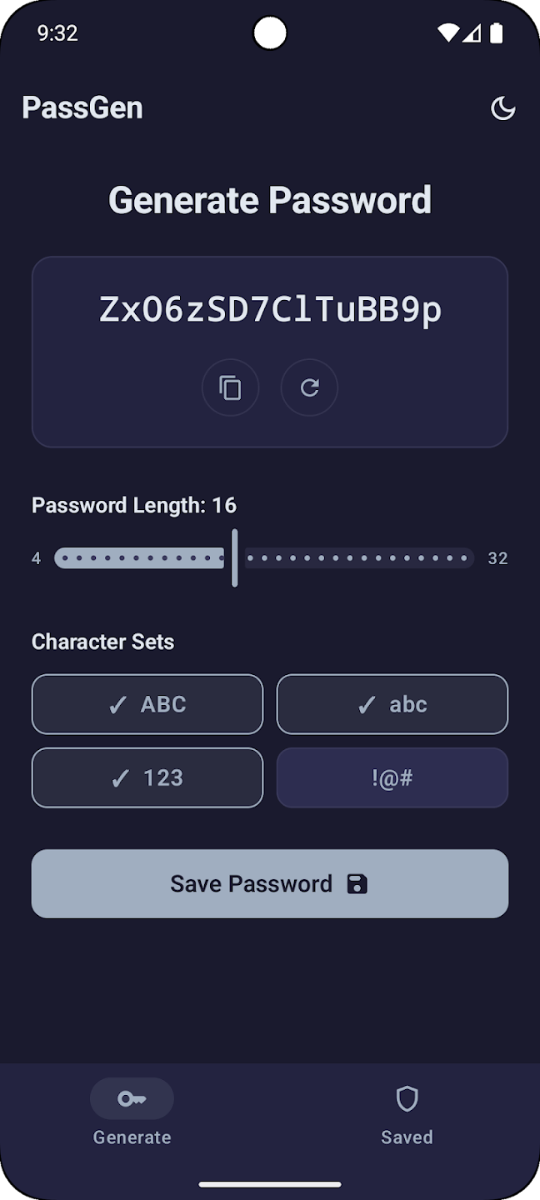 PassGen screenshot