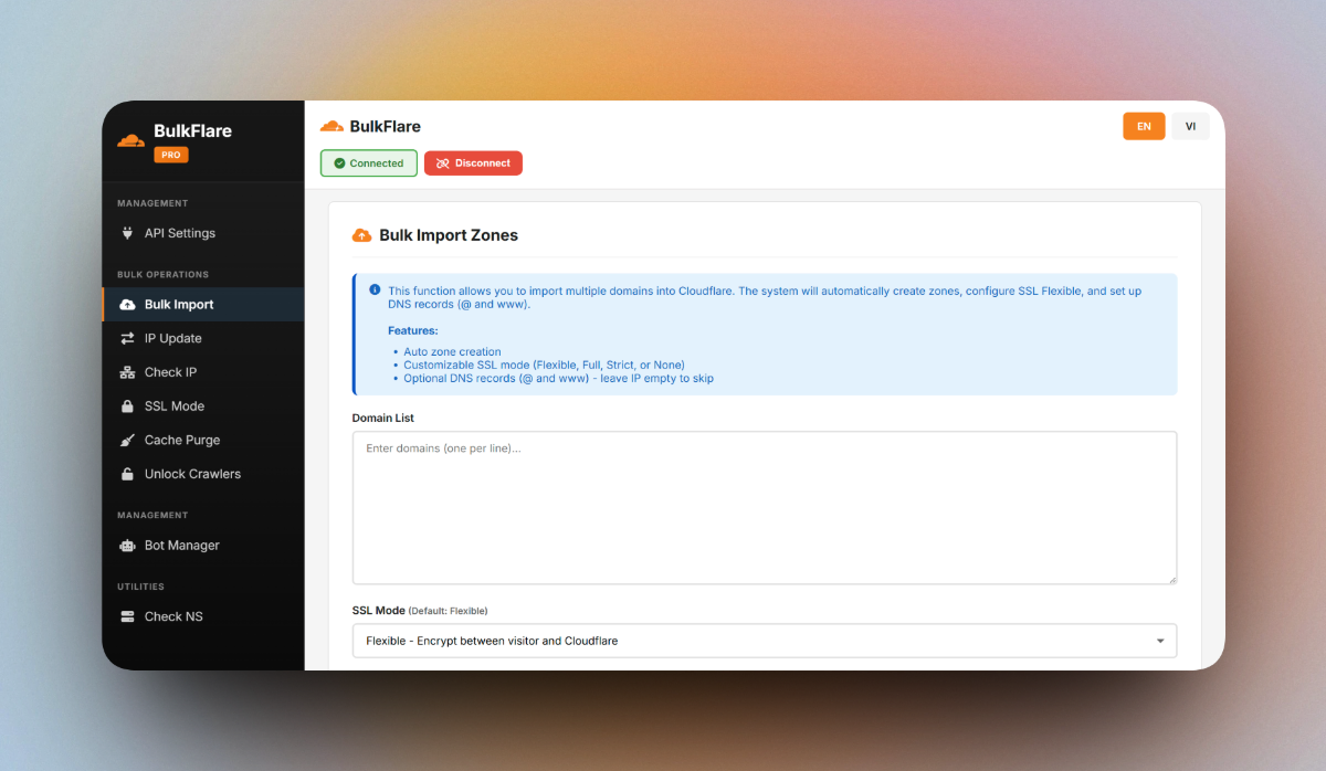 BulkFlare screenshot