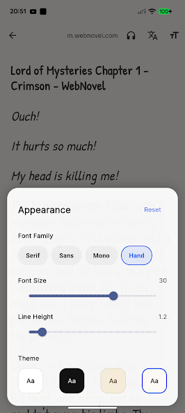 Reader Browser screenshot