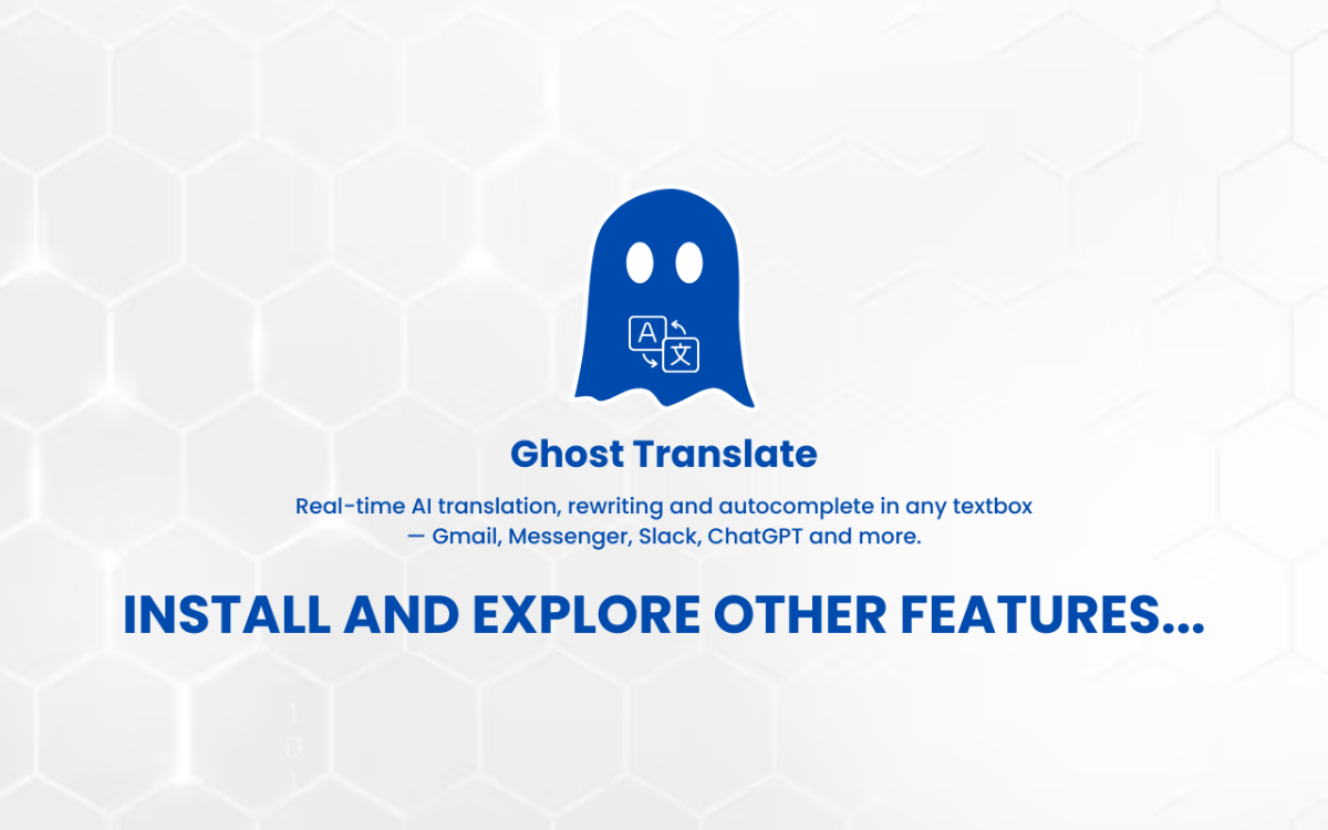 GhostTranslate screenshot