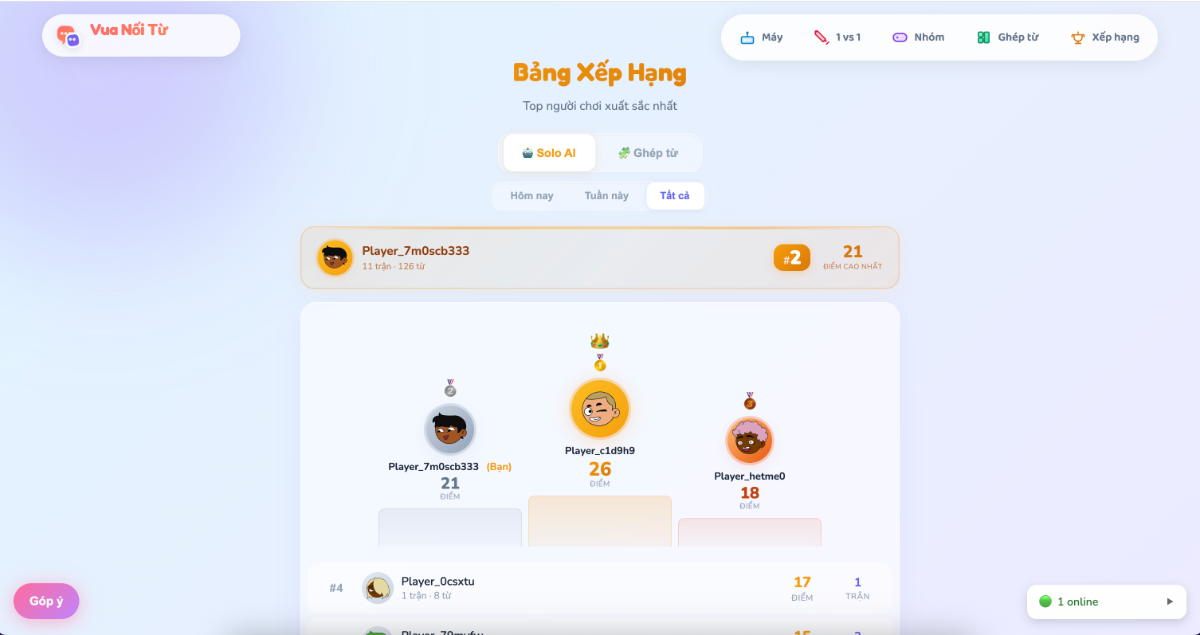 Vua Nối Từ screenshot