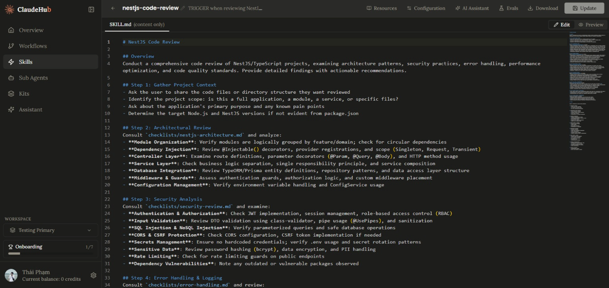 ClaudeHub screenshot