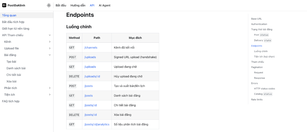 PostĐaKênh screenshot
