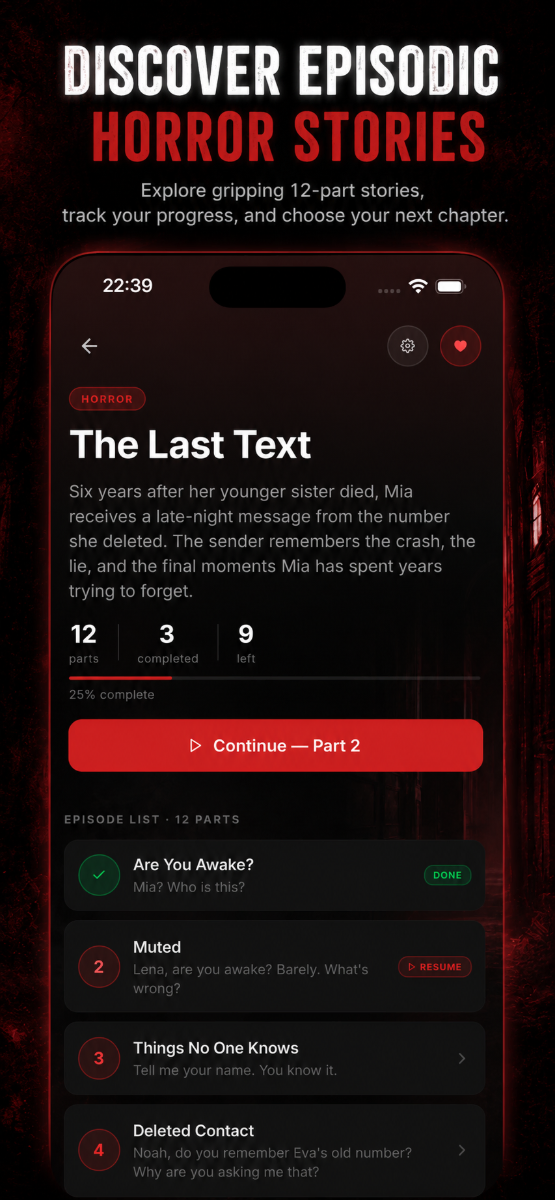 Horror Chat Stories screenshot