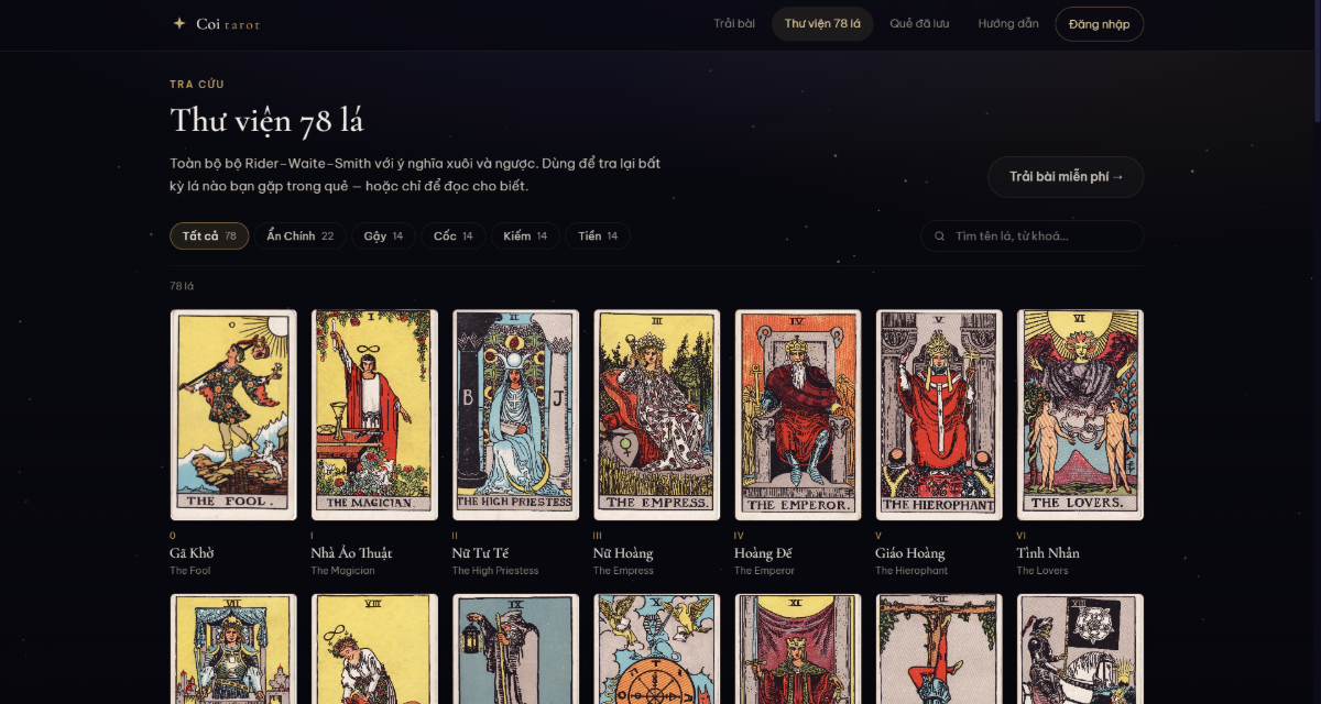Coi Tarot screenshot