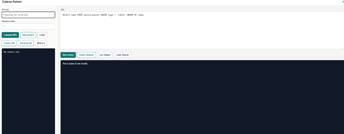 Catena screenshot