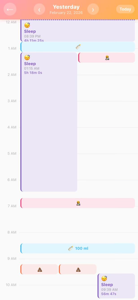Baby Time Tracker screenshot
