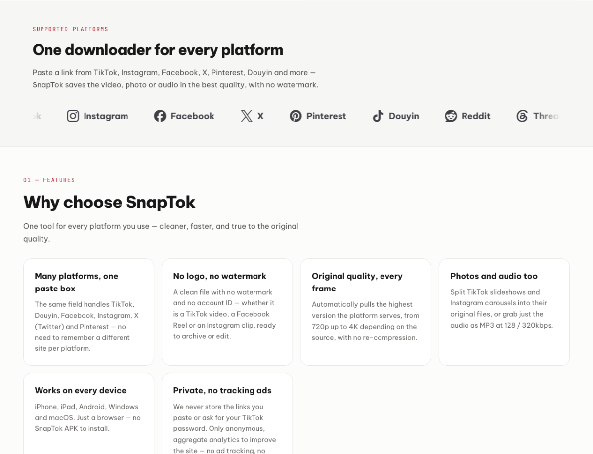 SnapTok.app screenshot