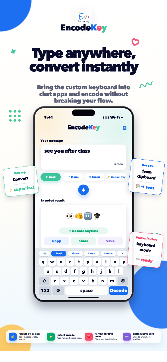 EncodeKey App screenshot