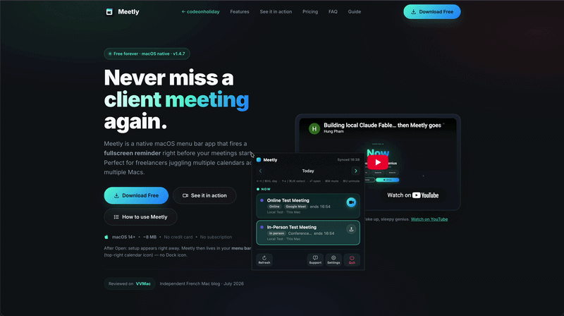 Meetly screenshot