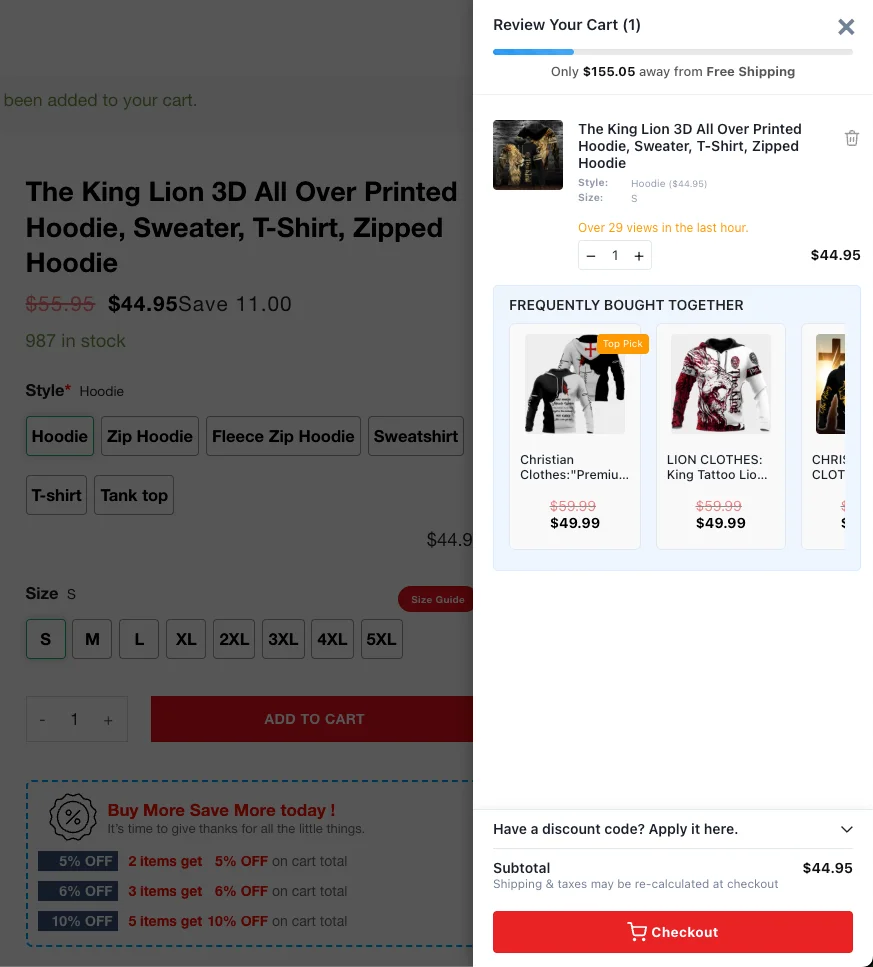 Upsell Blast screenshot