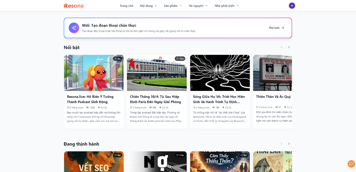 Resona AI screenshot