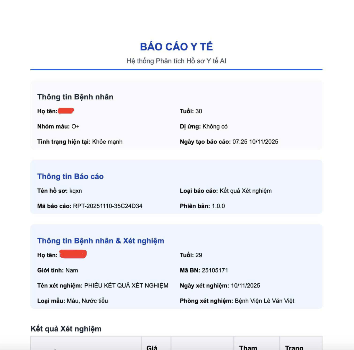Hồ Sơ Y Tế Online screenshot