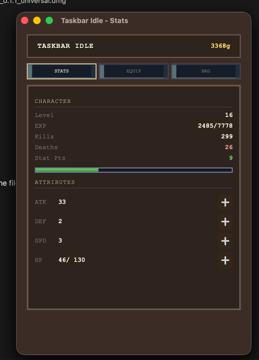 Taskbar Idle screenshot