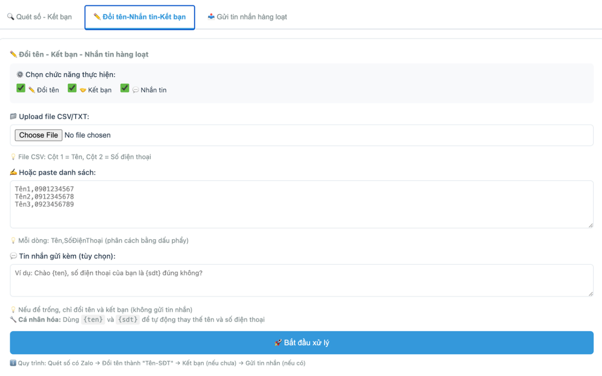 Trợ lý Zalo screenshot
