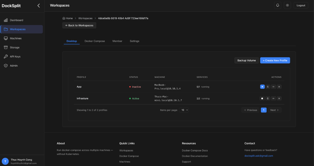 DockSplit screenshot