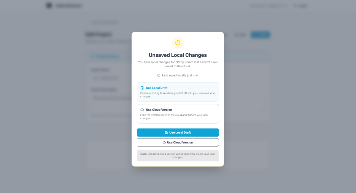 Past Build screenshot